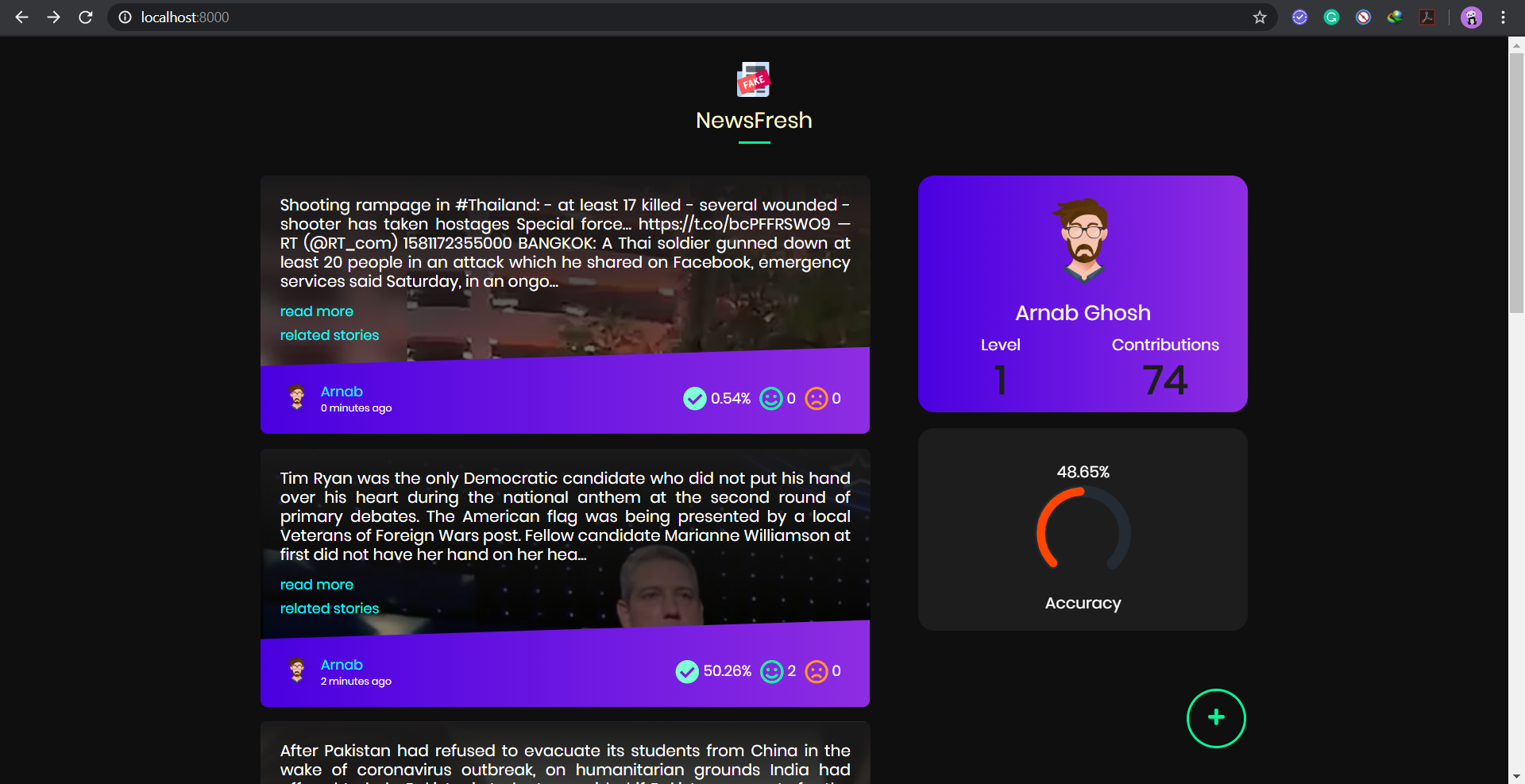 NewsFresh - Fake News & Misinformation Detector