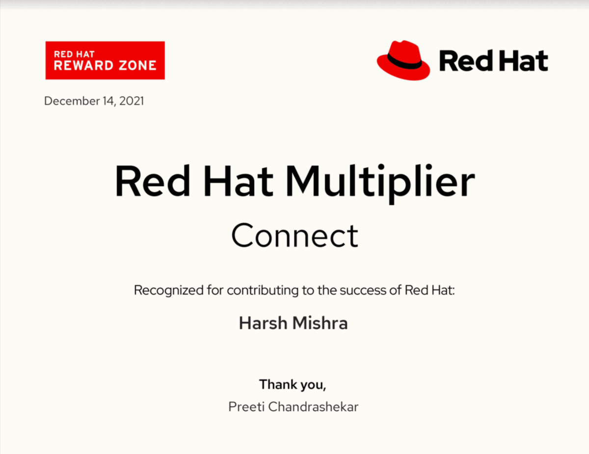 Red Hat Rewards